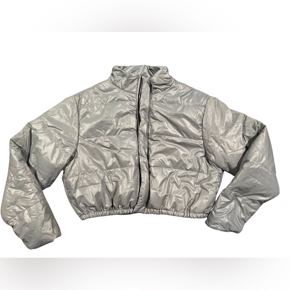 Naked Wardrobe Cropped Puffer Jacket